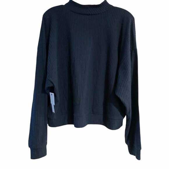Abound Size XL Blue Blur Cropped Women's Sweater NWT #4806-3 - Picture 2 of 4